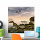 Deltadromeus Dinosaurs Search Shoreline Wall Decal