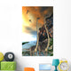 Two Omeisaurus Dinosaurs Walking Wall Decal