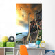 Two Omeisaurus Dinosaurs Walking Wall Decal