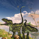 Torvosaurus Dinosaurs Cliff Searching Wall Decal