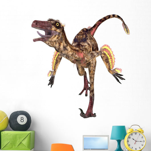 Troodon Bird-like Dinosaur Wall Decal Design 1