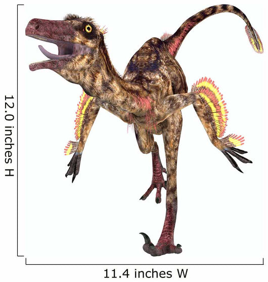 Troodon Bird-like Dinosaur Wall Decal Design 1