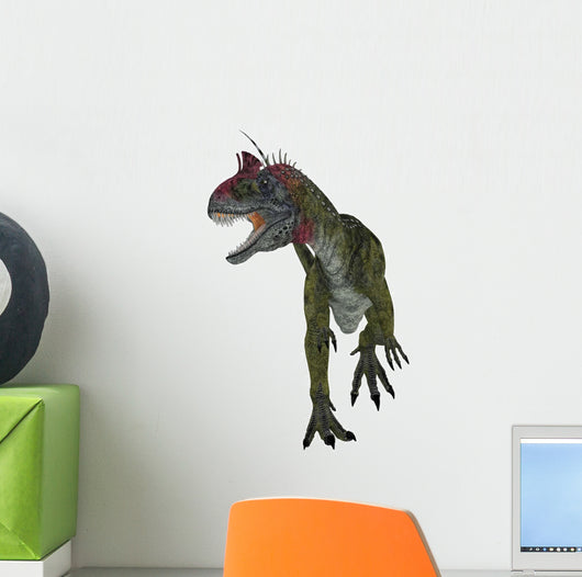 Cryolophosaurus Dinosaur White Wall Decal Design 5