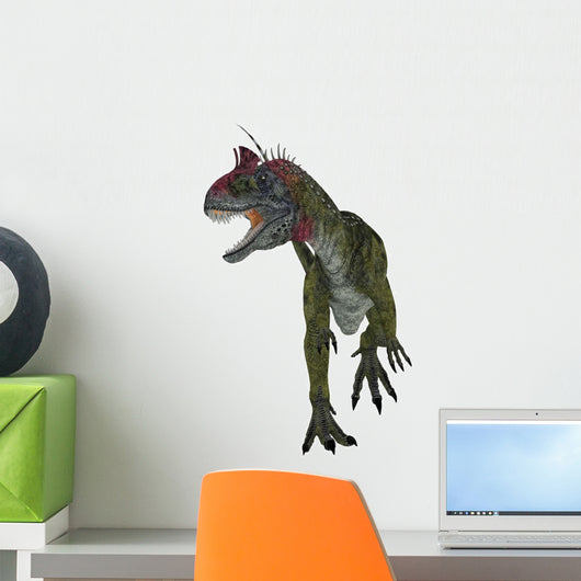 Cryolophosaurus Dinosaur White Wall Decal Design 5
