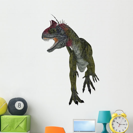 Cryolophosaurus Dinosaur White Wall Decal Design 5