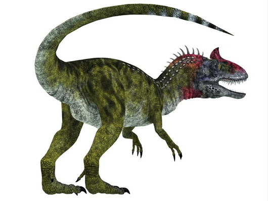 Cryolophosaurus Dinosaur White Wall Decal Design 4