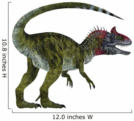 Cryolophosaurus Dinosaur White Wall Decal Design 4