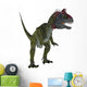 Cryolophosaurus Dinosaur White Wall Decal Design 3