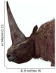 Elasmotherium Portrait Wall Decal