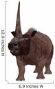 Elasmotherium White Wall Decal