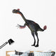 Gigantoraptor Dinosaur White Wall Decal Design 5
