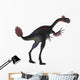 Gigantoraptor Dinosaur White Wall Decal Design 4