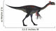 Gigantoraptor Dinosaur White Wall Decal Design 3