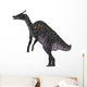 Saurolophus Dinosaur White Wall Decal Design 3
