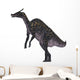 Saurolophus Dinosaur White Wall Decal Design 3