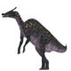 Saurolophus Dinosaur White Wall Decal Design 3