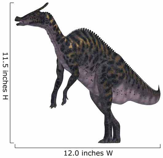 Saurolophus Dinosaur White Wall Decal Design 3
