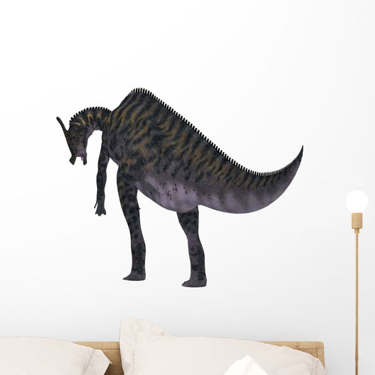Saurolophus Dinosaur White Wall Decal Design 2