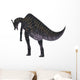 Saurolophus Dinosaur White Wall Decal Design 2