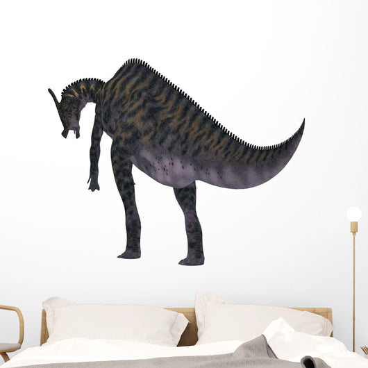 Saurolophus Dinosaur White Wall Decal Design 2