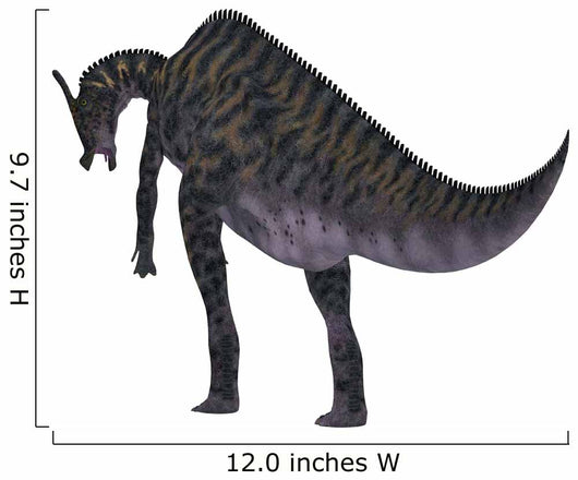 Saurolophus Dinosaur White Wall Decal Design 2