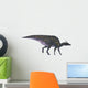Saurolophus Dinosaur White Wall Decal Design 1