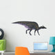 Saurolophus Dinosaur White Wall Decal Design 1