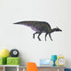 Saurolophus Dinosaur White Wall Decal Design 1