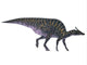Saurolophus Dinosaur White Wall Decal Design 1