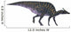 Saurolophus Dinosaur White Wall Decal Design 1