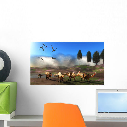 Rhamphorhynchus Birds Fly over Wall Decal