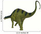 Brachytrachelopan Dinosaur White Wall Decal Design 2