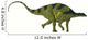 Brachytrachelopan Dinosaur White Wall Decal Design 1