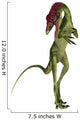 Compsognathus Dinosaur White Wall Decal