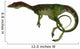 Compsognathus Dinosaur Side Profile Wall Decal