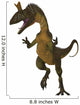 Cryolophosaurus Dinosaur White Wall Decal Design 1