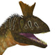 Cryolophosaurus Dinosaur Head Wall Decal