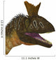 Cryolophosaurus Dinosaur Head Wall Decal