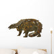 Gargoyleosaurus Dinosaur White Wall Decal