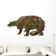 Gargoyleosaurus Dinosaur White Wall Decal