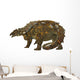 Gargoyleosaurus Dinosaur White Wall Decal