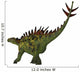 Huayangosaurus Dinosaur White Wall Decal