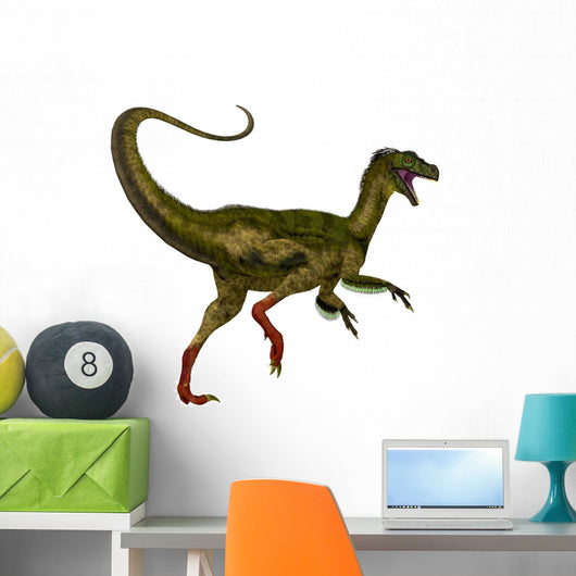 Ornitholestes Dinosaur White Wall Decal