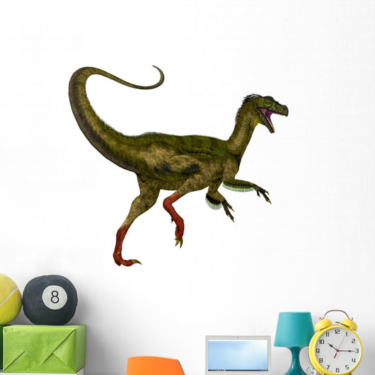 Ornitholestes Dinosaur White Wall Decal