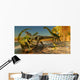 Allosaurus Dinosaur Brings down Wall Decal