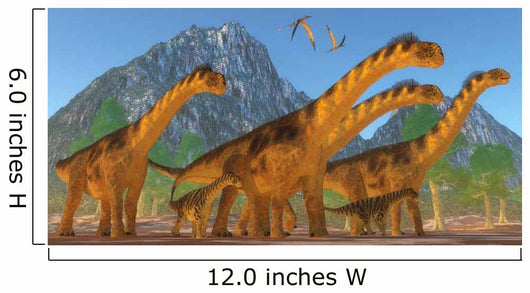 Camarasaurus Sauropod Dinosaur Herd Wall Decal