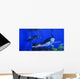 Liopleurodon Catches Ichthyosaur Jurassic Wall Decal