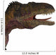 Acrocanthosaurus Portrait White Wall Decal Design 2