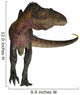 Acrocanthosaurus Dinosaur White Wall Decal Design 3