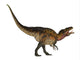 Acrocanthosaurus Dinosaur White Wall Decal Design 2